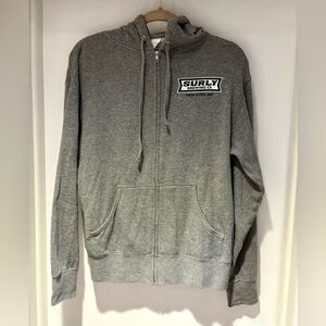 Surly Gray Zip-Up Hoodie